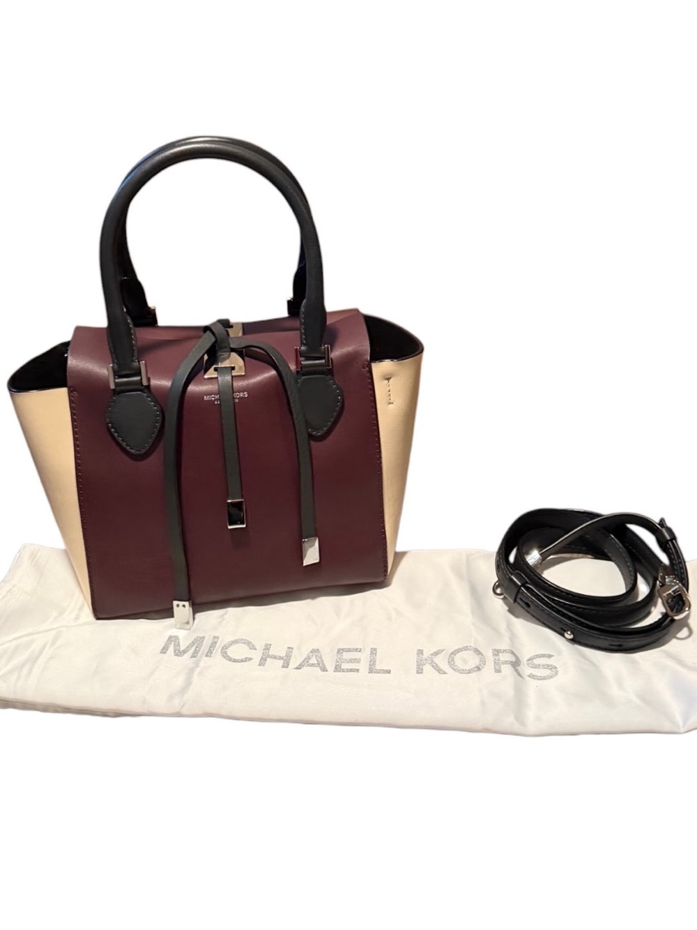 Michael Kors Miranda Color-Block Leather Tote